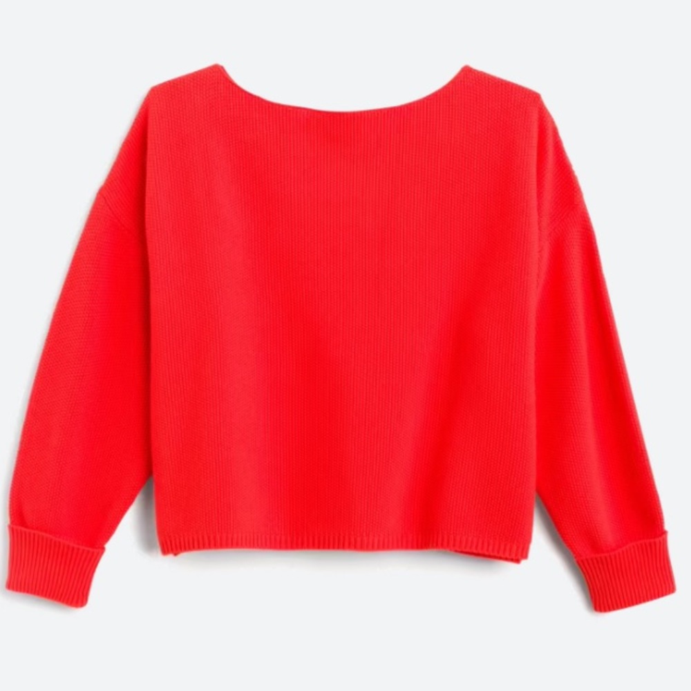 Oversized French Connection Textured Boxy Sweater, Large